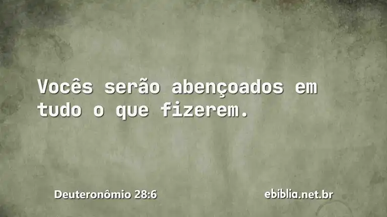 Deuteronômio 28:6