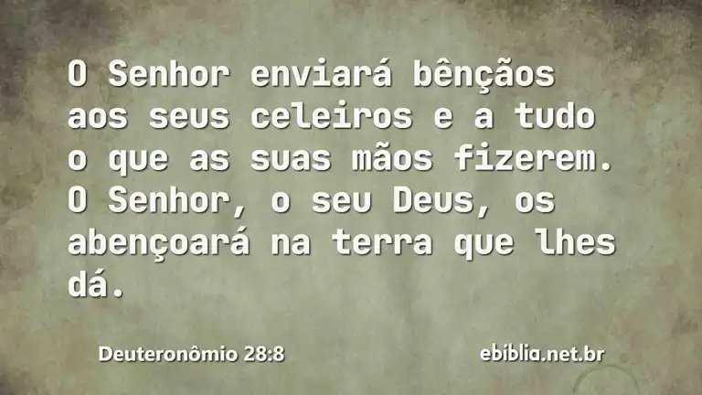 Deuteronômio 28:8