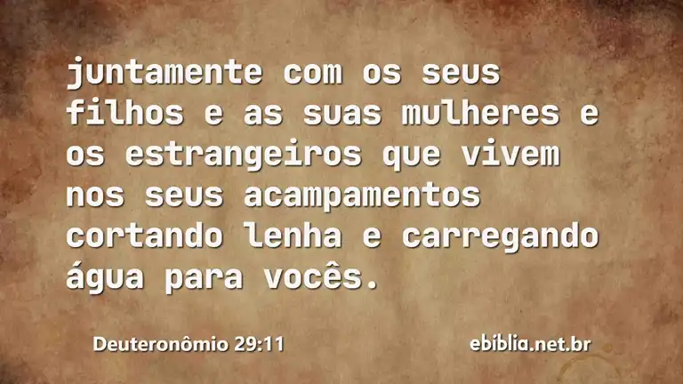 Deuteronômio 29:11