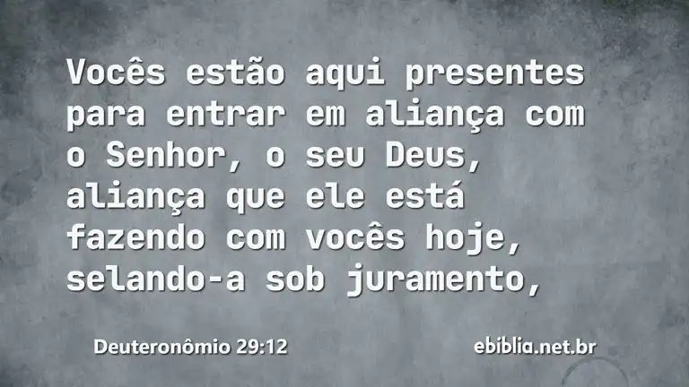 Deuteronômio 29:12