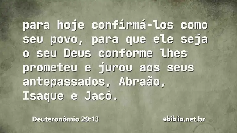 Deuteronômio 29:13