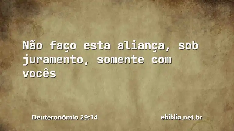 Deuteronômio 29:14