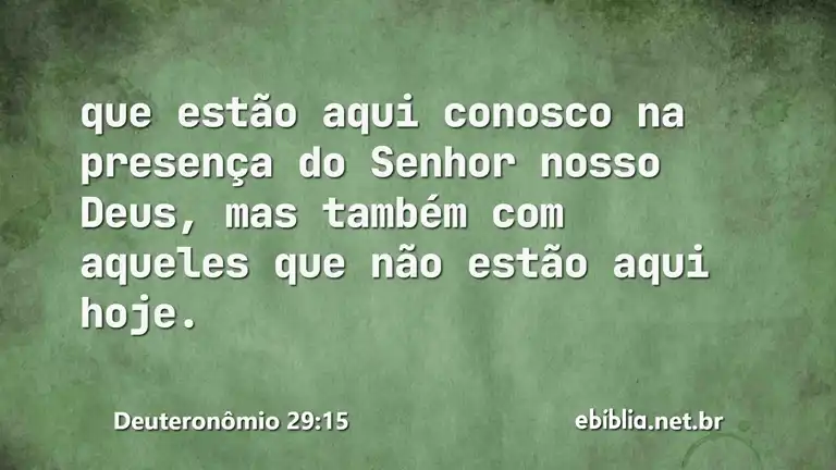 Deuteronômio 29:15