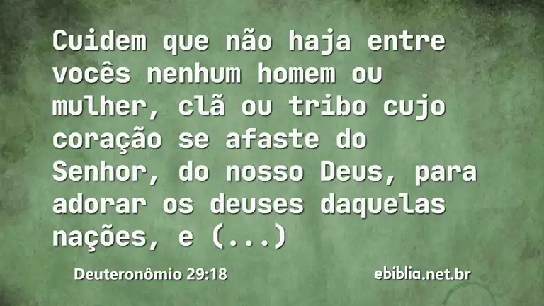 Deuteronômio 29:18