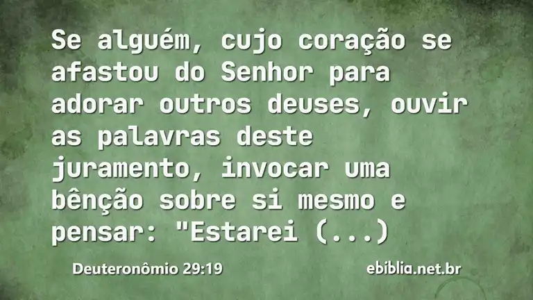 Deuteronômio 29:19