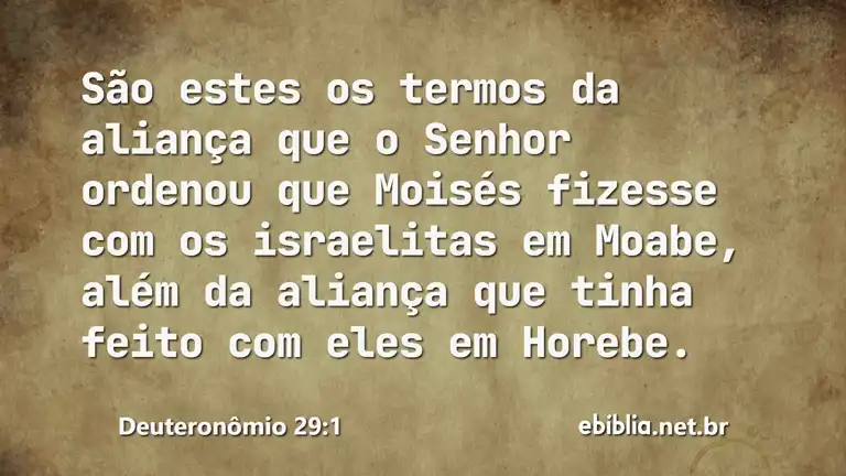 Deuteronômio 29:1