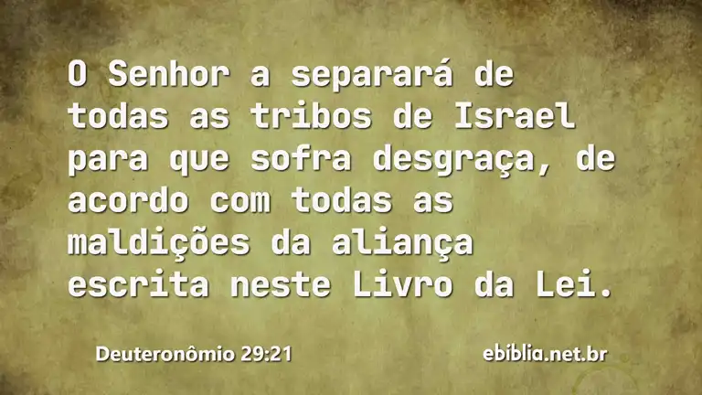 Deuteronômio 29:21