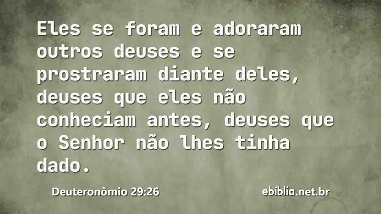 Deuteronômio 29:26