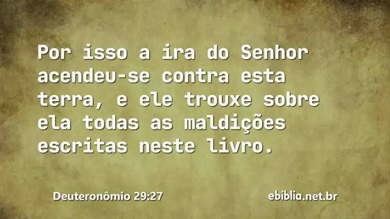 Deuteronômio 29:27