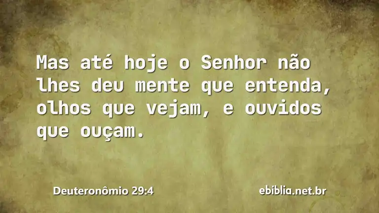 Deuteronômio 29:4