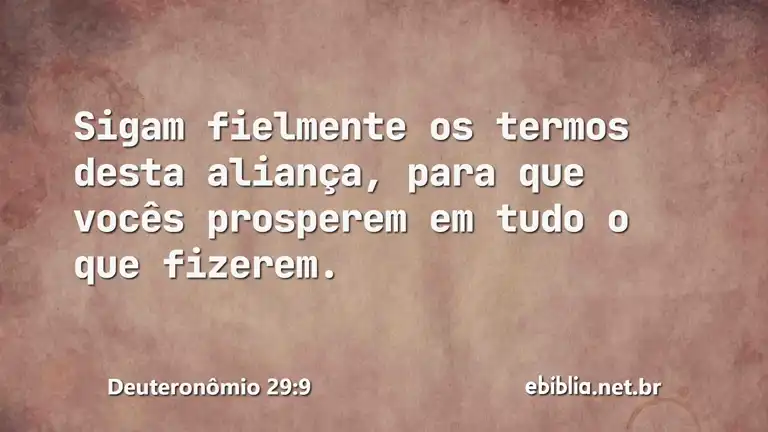 Deuteronômio 29:9