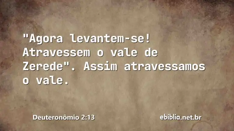 Deuteronômio 2:13