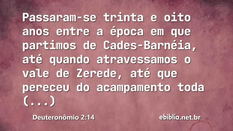 Deuteronômio 2:14