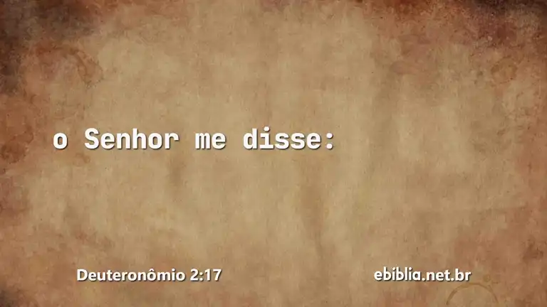 Deuteronômio 2:17