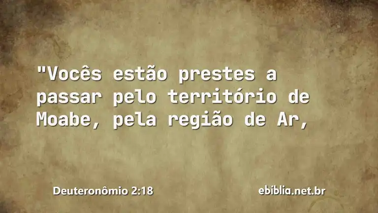 Deuteronômio 2:18