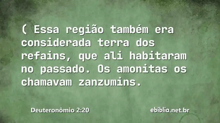 Deuteronômio 2:20