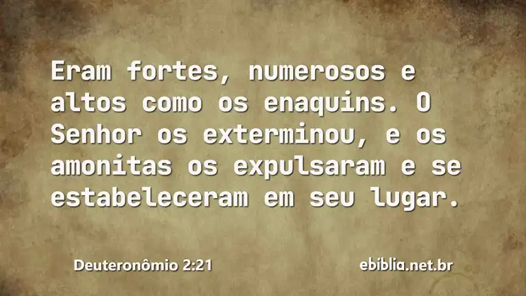 Deuteronômio 2:21