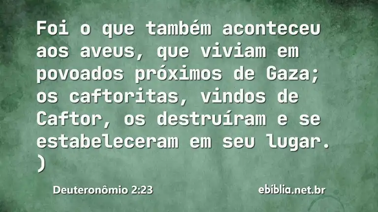 Deuteronômio 2:23