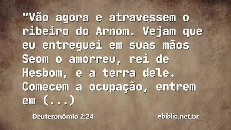 Deuteronômio 2:24