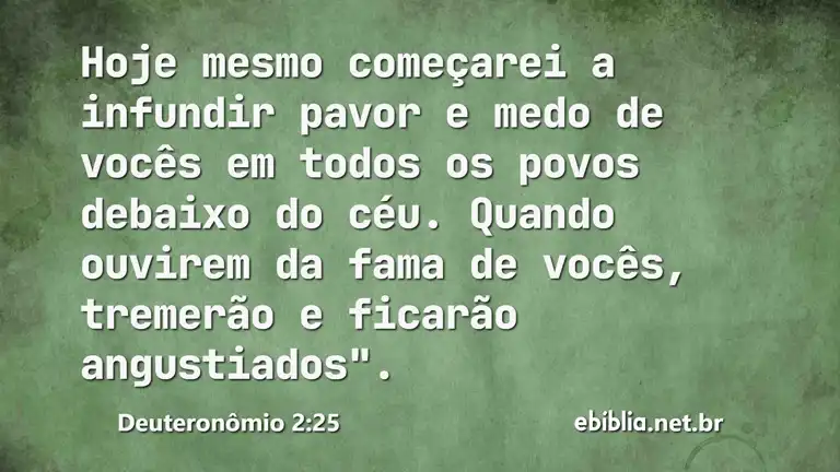 Deuteronômio 2:25