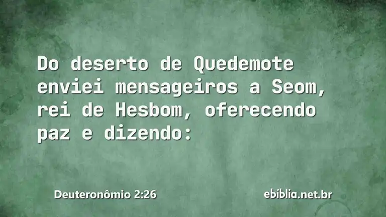 Deuteronômio 2:26