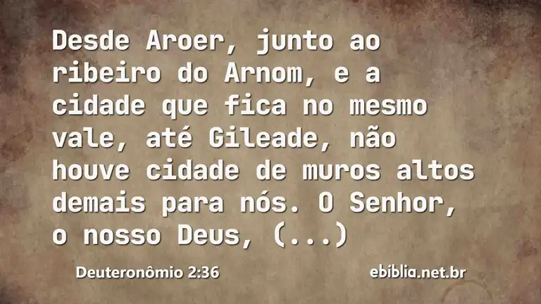 Deuteronômio 2:36