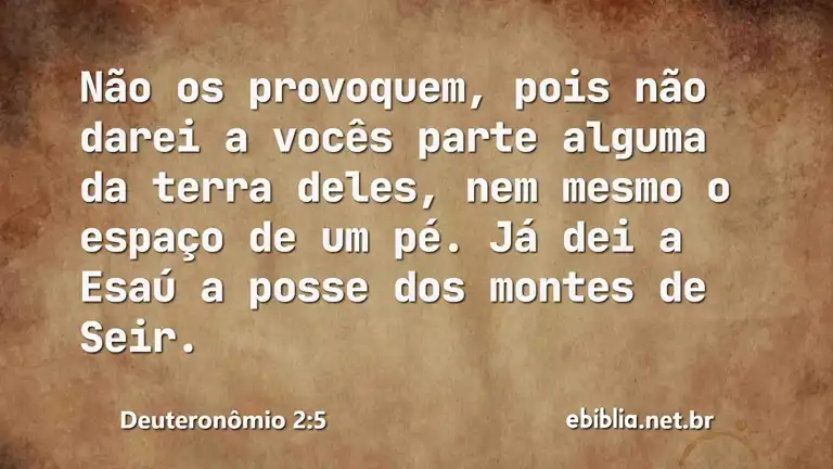 Deuteronômio 2:5