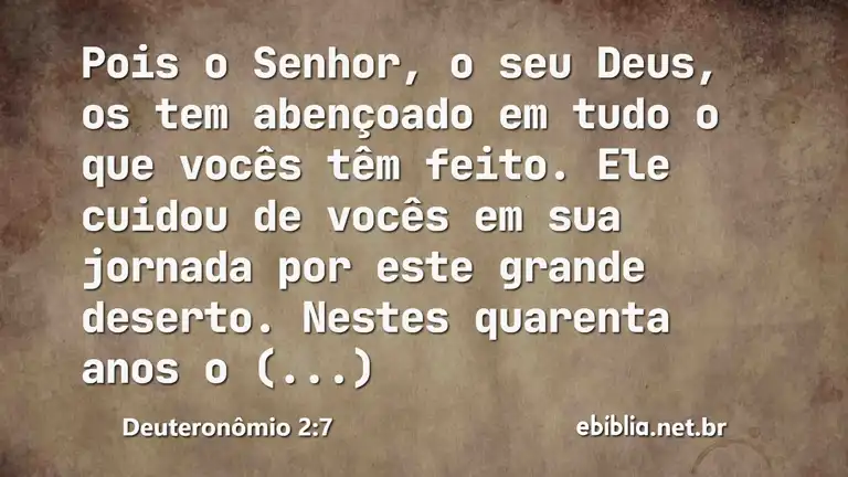 Deuteronômio 2:7