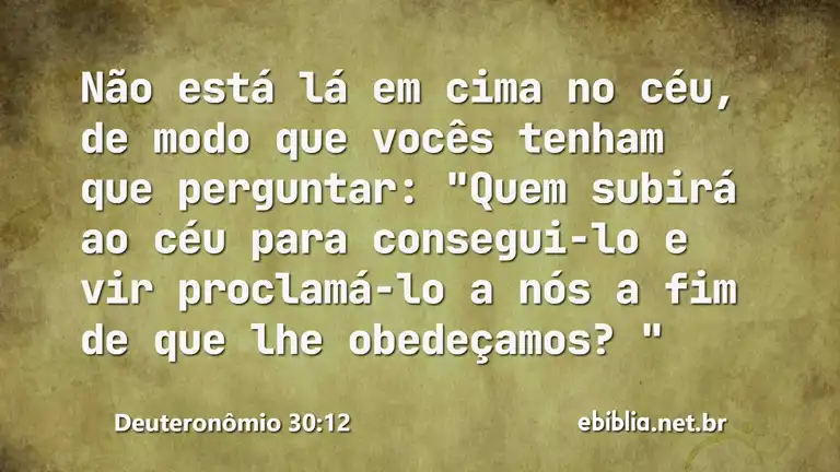 Deuteronômio 30:12