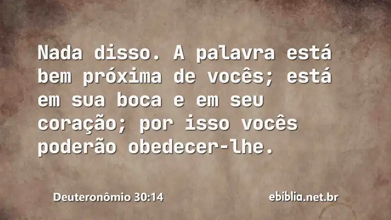 Deuteronômio 30:14