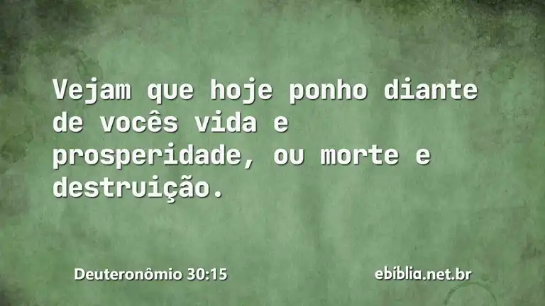 Deuteronômio 30:15