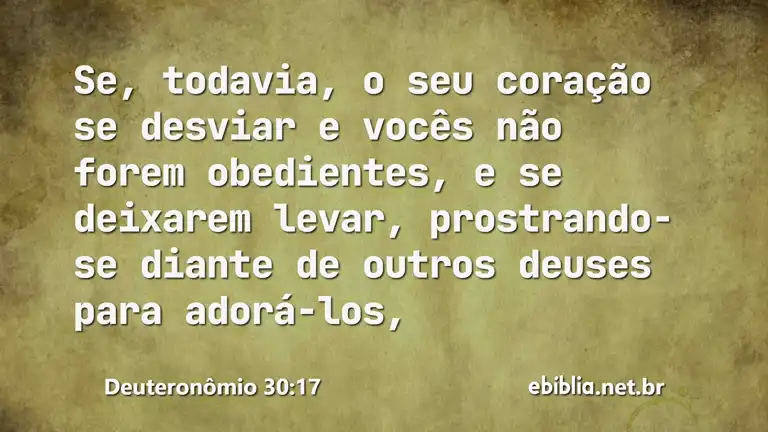 Deuteronômio 30:17