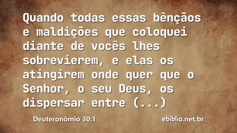 Deuteronômio 30:1