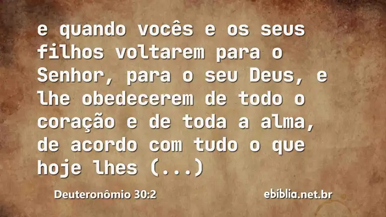 Deuteronômio 30:2