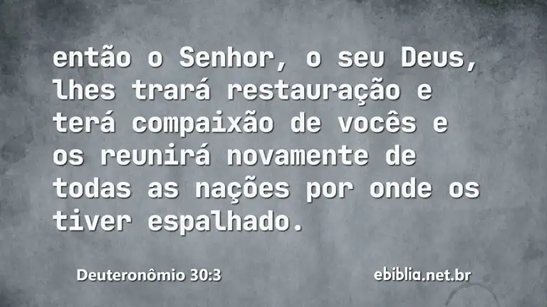 Deuteronômio 30:3