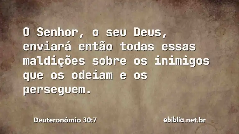 Deuteronômio 30:7