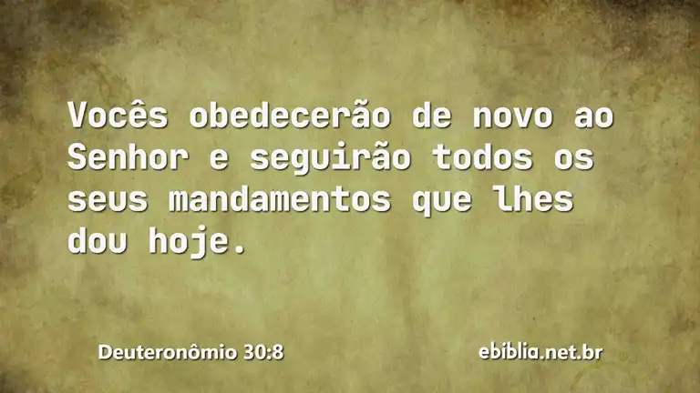 Deuteronômio 30:8