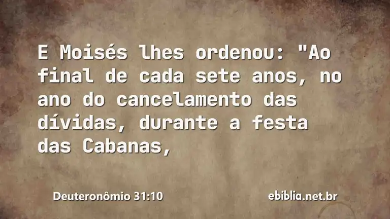 Deuteronômio 31:10