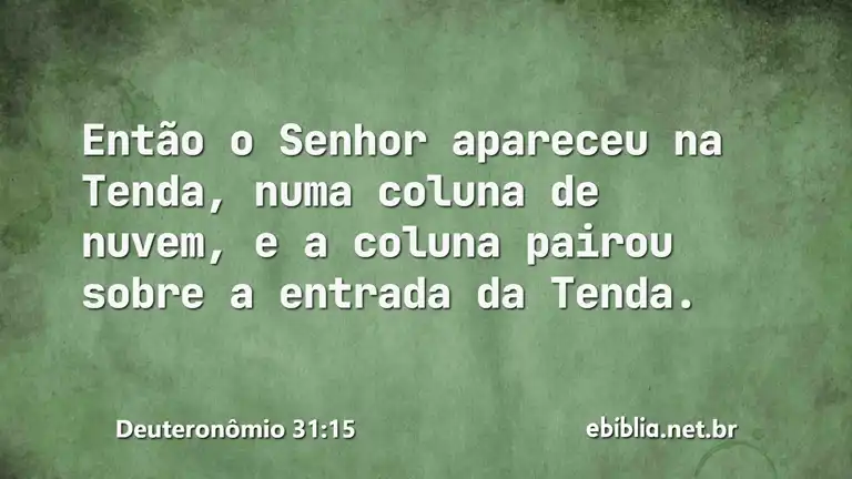 Deuteronômio 31:15