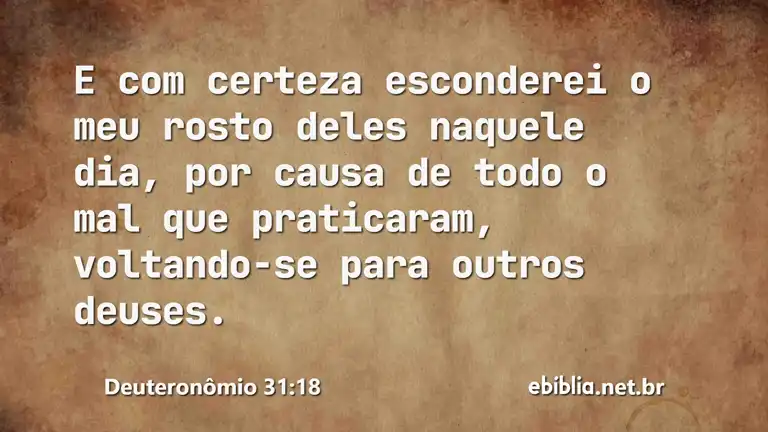 Deuteronômio 31:18