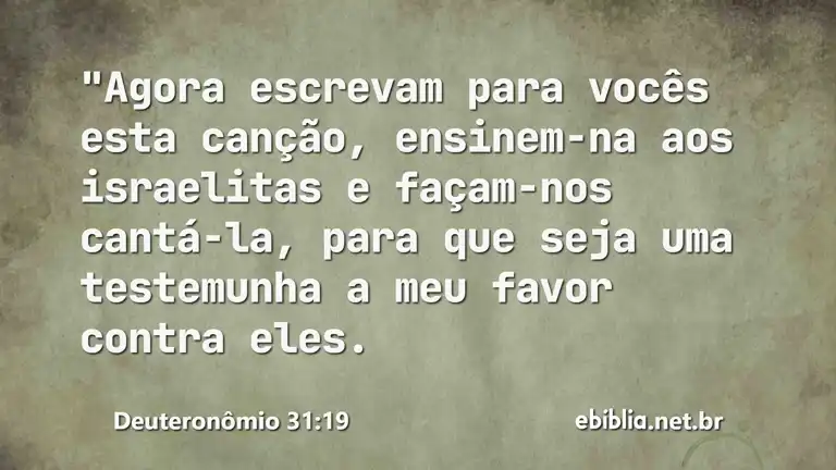 Deuteronômio 31:19