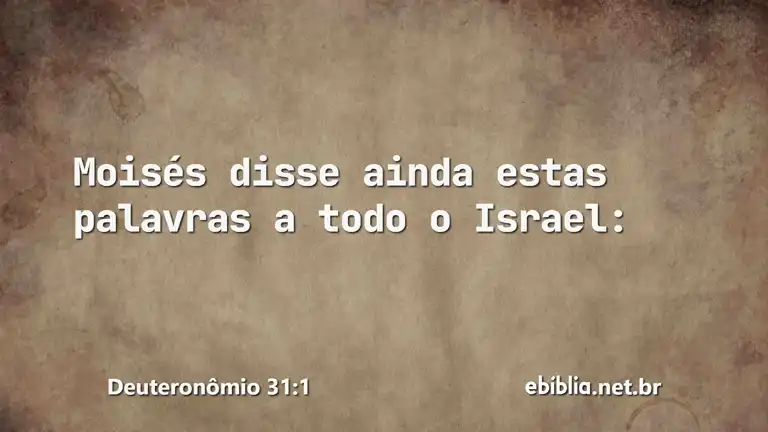 Deuteronômio 31:1