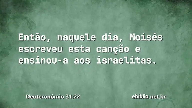 Deuteronômio 31:22