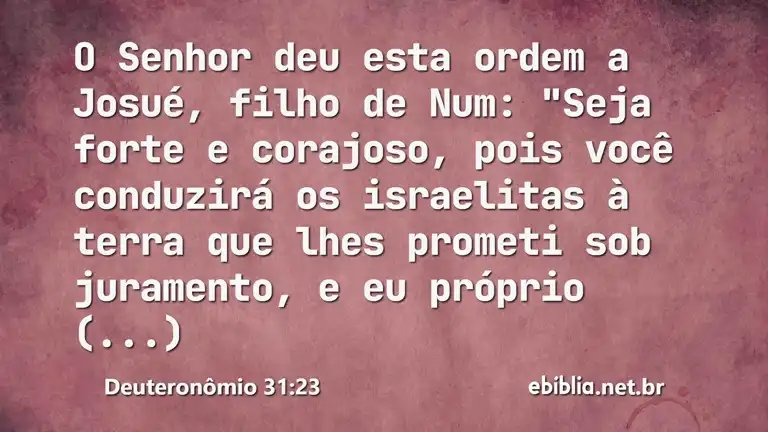 Deuteronômio 31:23