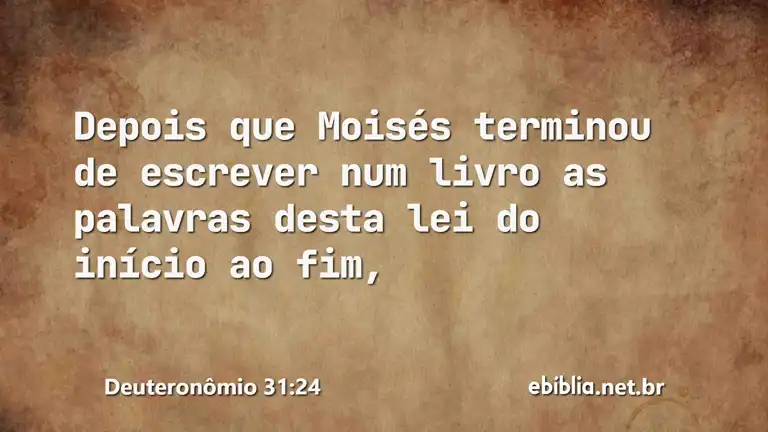 Deuteronômio 31:24