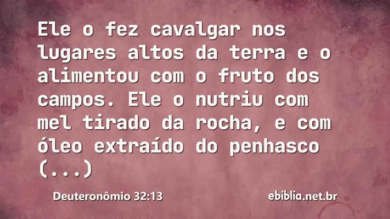 Deuteronômio 32:13