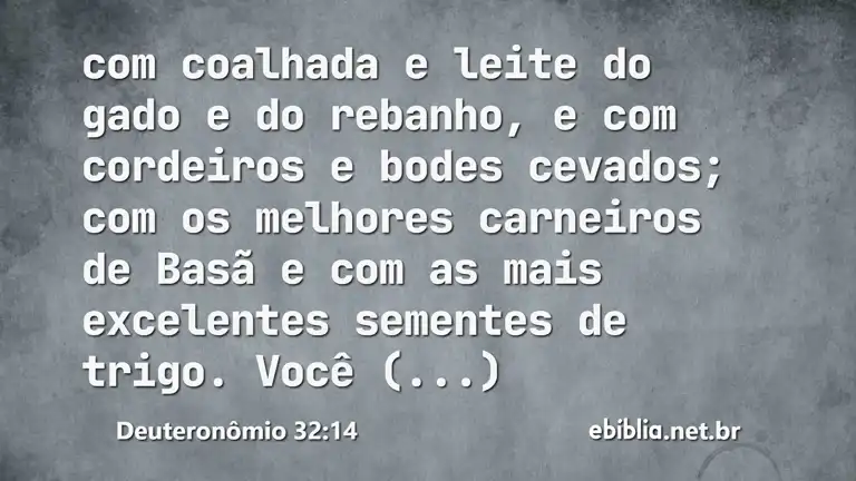 Deuteronômio 32:14