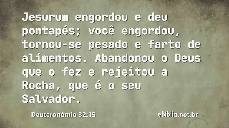 Deuteronômio 32:15