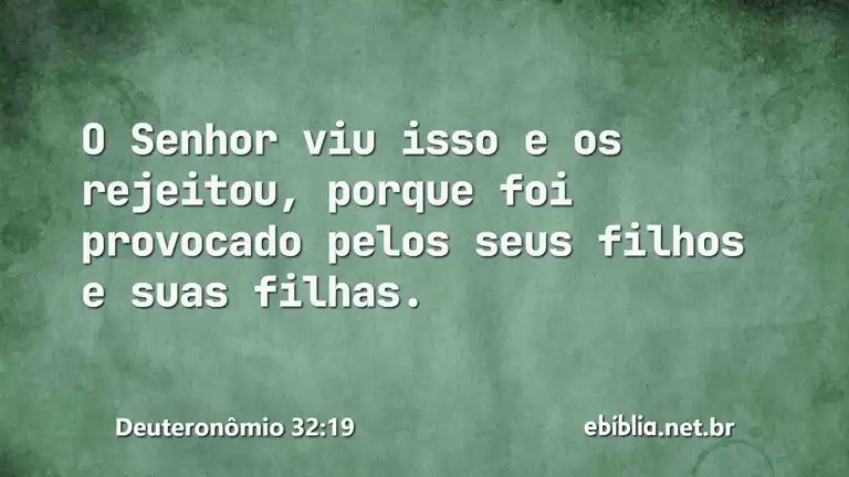 Deuteronômio 32:19