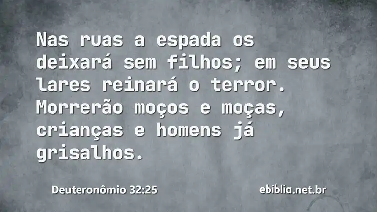 Deuteronômio 32:25